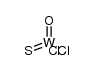 oxo(thioxo)tungsten(VI) chloride Structure