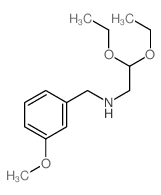 2,2-diethoxy-N-[(3-methoxyphenyl)methyl]ethanamine Structure