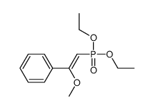 (2-diethoxyphosphoryl-1-methoxyethenyl)benzene Structure