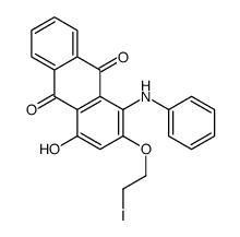 1-anilino-4-hydroxy-2-(2-iodoethoxy)anthracene-9,10-dione Structure