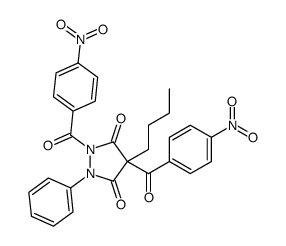 4-butyl-1,4-bis(4-nitrobenzoyl)-2-phenylpyrazolidine-3,5-dione Structure