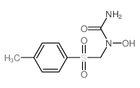 1-hydroxy-1-[(4-methylphenyl)sulfonylmethyl]urea structure