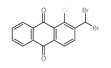 1-chloro-2-(dibromomethyl)anthracene-9,10-dione structure