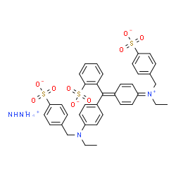 ACID BLUE 9 AMMONIUM SALT Structure