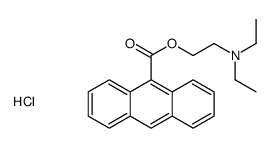 2-(anthracene-9-carbonyloxy)ethyl-diethylazanium,chloride结构式