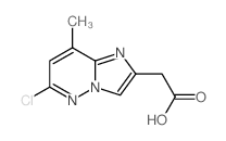 Imidazo[1,2-b]pyridazine-2-acetic acid, 6-chloro-8-methyl- picture