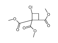 trimethyl (2S,4R)-4-chlorocyclobutane-1,1,2-tricarboxylate结构式