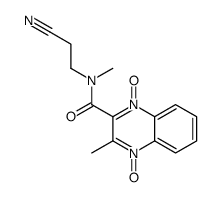 N-(2-cyanoethyl)-N,3-dimethyl-4-oxido-1-oxoquinoxalin-1-ium-2-carboxamide Structure