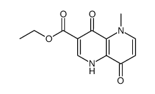 5-methyl-4,8-dioxo-1,4,5,8-tetrahydro-[1,5]naphthyridine-3-carboxylic acid ethyl ester结构式