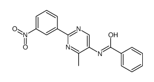 N-[4-methyl-2-(3-nitrophenyl)pyrimidin-5-yl]benzamide Structure