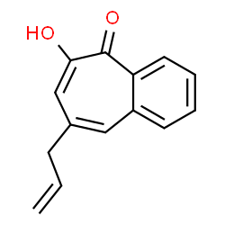 5H-Benzocyclohepten-5-one, 6-hydroxy-8-(2-propenyl)- (9CI) structure