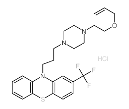 10-[3-[4-(2-prop-2-enoxyethyl)piperazin-1-yl]propyl]-2-(trifluoromethyl)phenothiazine Structure