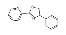 4-phenyl-2-pyridin-2-yl-4,5-dihydro-1,3-oxazole结构式