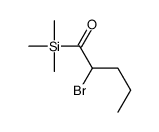 2-bromo-1-trimethylsilylpentan-1-one Structure