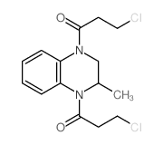 Quinoxaline,1,4-bis(3-chloro-1-oxopropyl)-1,2,3,4-tetrahydro-2-methyl- (9CI)结构式