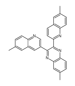 6-methyl-2-(6-methylquinolin-2-yl)-3-(6-methylquinolin-3-yl)quinoxaline Structure