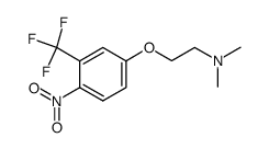 4-(2-dimethylaminoethoxy)-2-trifluoromethylnitrobenzene结构式