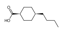 cis 4-butylcyclohexanecarboxylic acid Structure