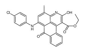 ethyl 6-[(4-chlorophenyl)amino]-2,7-dihydro-4-methyl-2,7-dioxo-3H-dibenz[f,ij]isoquinoline-1-carboxylate Structure