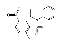 N-ethyl-4-nitro-N-phenyltoluene-2-sulphonamide结构式