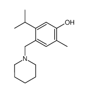 1-[(4-Hydroxy-6-isopropyl-3-methyl-phenyl)-methyl]-piperidin Structure