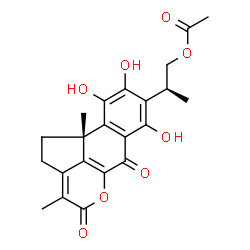 10-(2-Acetoxy-1-methylethyl)-5,5a-dihydro-6,7,9-trihydroxy-3,5a-dimethyl-2H-phenaleno[1,9-bc]pyran-2,8(4H)-dione picture