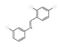 N-(3-chlorophenyl)-1-(2,4-dichlorophenyl)methanimine结构式