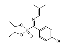 diethyl (E)-(4-bromophenyl){[(Z)-2-methylprop-1-enyl]imino}methylphosphonate结构式