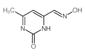 (6Z)-4-methyl-6-(nitrosomethylidene)-3H-pyrimidin-2-one structure