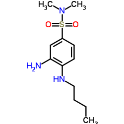 3-Amino-4-(butylamino)-N,N-dimethylbenzenesulfonamide结构式