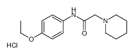 N-(4-ethoxyphenyl)-2-piperidin-1-ium-1-ylacetamide,chloride结构式