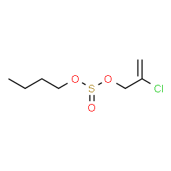 Sulfurous acid, butyl 2-chloro-2-propenyl ester structure