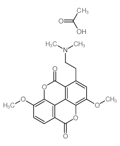 1-(2-(Dimethylamino)ethyl)-3,8-dimethoxychromeno(5,4,3-cde)chromene-5,10-dione hydrochloride picture