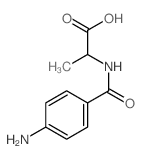 L-Alanine,N-(4-aminobenzoyl)-结构式