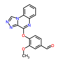 3-Methoxy-4-([1,2,4]triazolo[4,3-a]quinoxalin-4-yloxy)benzaldehyde Structure