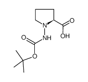 (S)-(-)-N-BOC-L-脯氨酸肼结构式