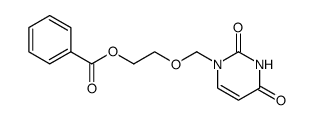 1-((2-(benzoyloxy)ethoxy)methyl)uracil Structure