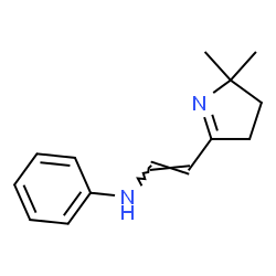 1-Pyrroline,2-(2-anilinovinyl)-5,5-dimethyl-(8CI) structure