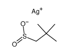 silver neopentanesulfinate Structure