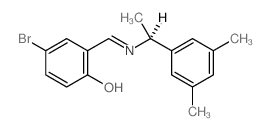 Phenol,4-bromo-2-[[[1-(3,5-dimethylphenyl)ethyl]imino]methyl]-, (S)- (9CI) structure