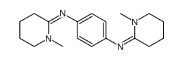 1-methyl-N-[4-[(1-methylpiperidin-2-ylidene)amino]phenyl]piperidin-2-imine结构式