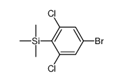 (4-bromo-2,6-dichlorophenyl)-trimethylsilane Structure