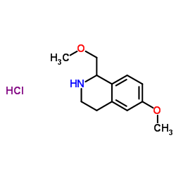 6-Methoxy-1-(methoxymethyl)-1,2,3,4-tetrahydroisoquinoline hydrochloride (1:1)结构式