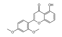 2-(2,4-dimethoxyphenyl)-5-hydroxychromen-4-one结构式