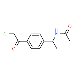 N-{1-[4-[2-(2-氯乙酰基)苯基]乙基}乙酰胺结构式