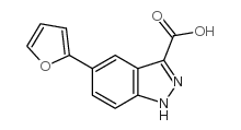 5-FURAN-2-YL-1H-INDAZOLE-3-CARBOXYLIC ACID structure