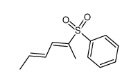 [((2E,4E)-Hexa-2,4-diene)-2-sulfonyl]-benzene结构式