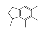 1,5,6,7-tetramethyl-2,3-dihydro-1H-indene结构式