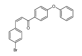 3-(4-bromophenyl)-1-(4-phenoxyphenyl)prop-2-en-1-one结构式