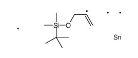 tert-butyl-dimethyl-(2-trimethylstannylprop-2-enoxy)silane结构式